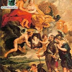 86 - Rubens - Enrique IV recibiendo el retrato de Maria de Medicis