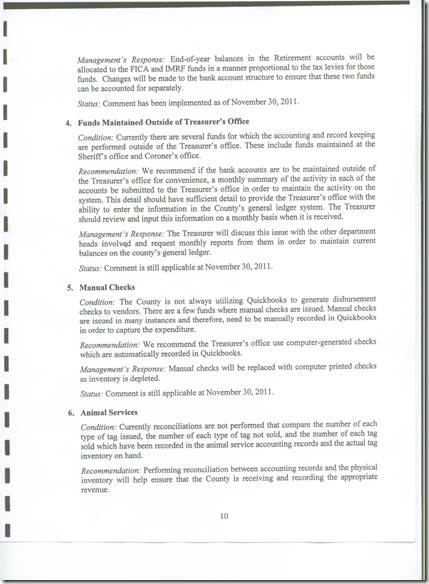 Management Letter 2011 CPA Audit 10