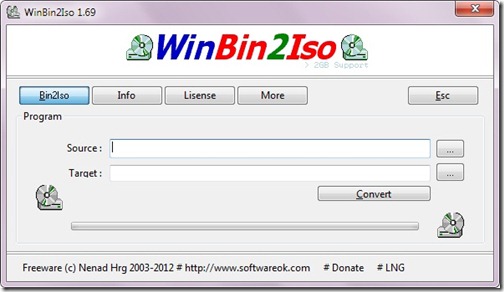 Bin To Iso Converter For Windows7, XP