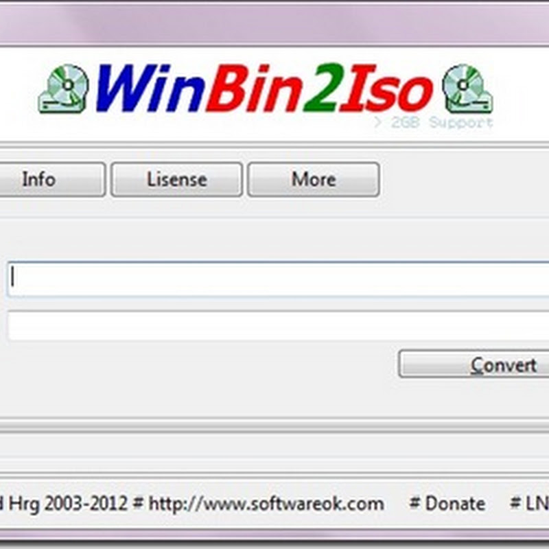 bin to iso converter for windows7, XP