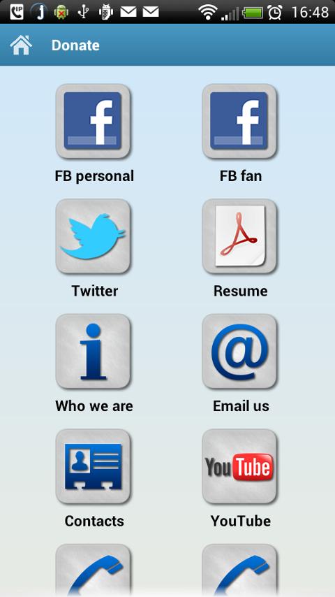 Android application Donate screenshort