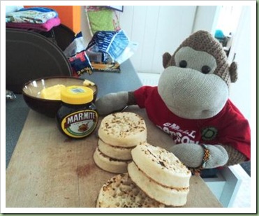 Marmite and crumpets