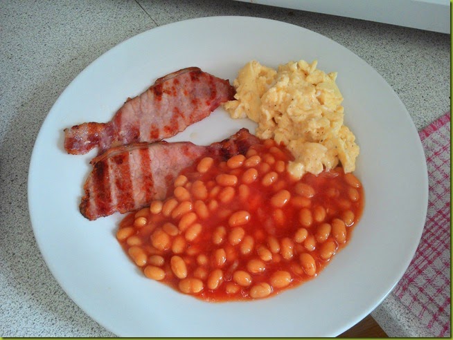 eggs bacon and beans