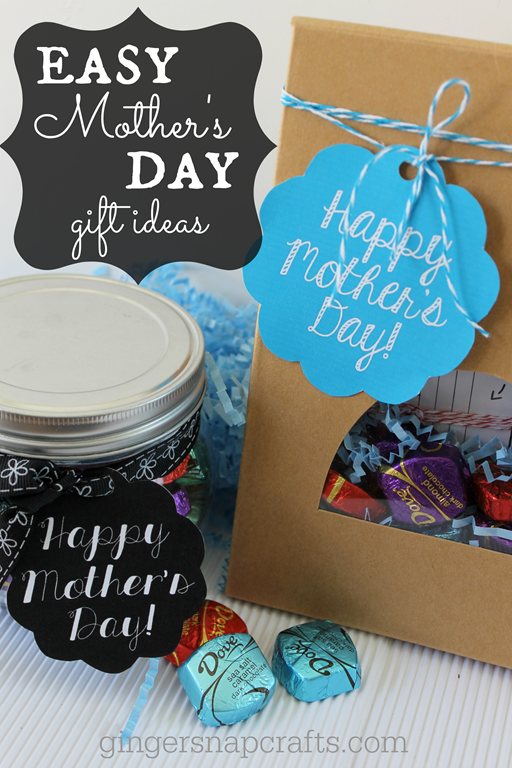 Easy Mother's Day Gift Ideas from GingerSnapCrafts.com #sharethedove #spon