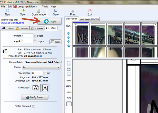 โปรแกรมสร้างภาพขนาด Poster โปรแกรมสร้าง Poster