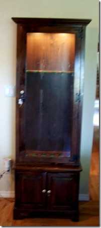 old cabinet in house
