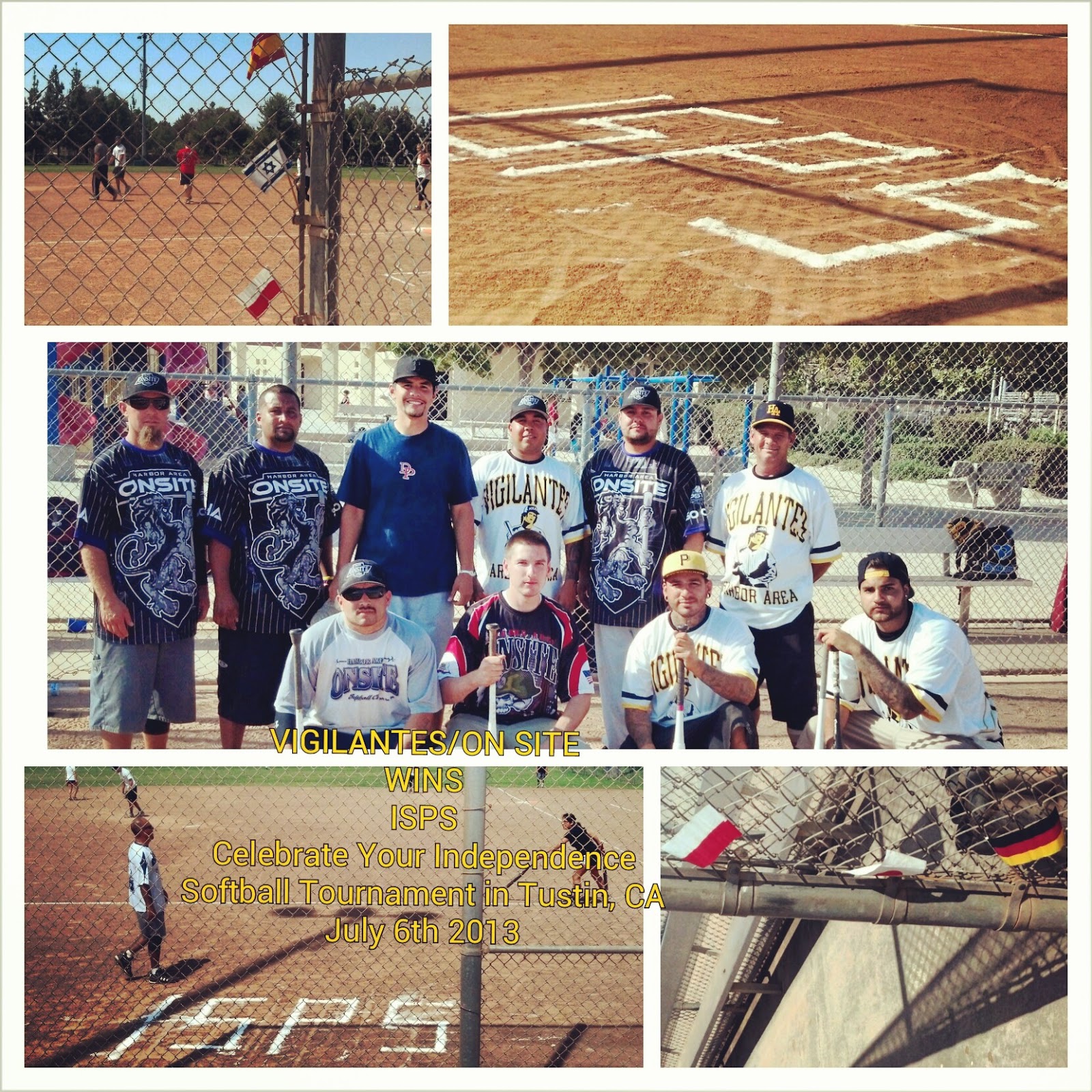 International Slow Pitch Softball VIGILANTES/ONSITE WINS in California