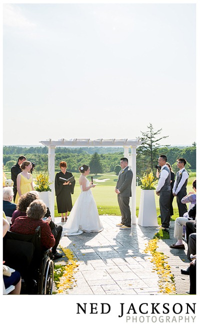 Ned Jackson | Ideas in Bloom | outdoor wedding ceremony flowers