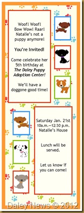 dog party invites