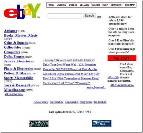 Ebay diciembre del 98
