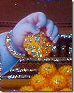 Lord Krishna's hand