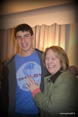 Nick with Aunt Diane