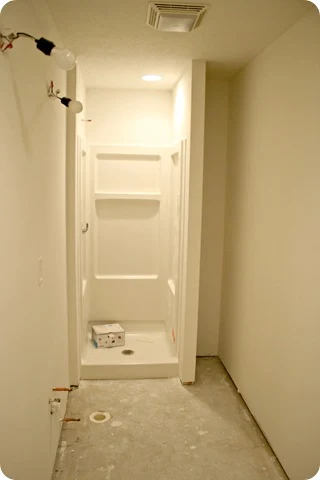 basement shower