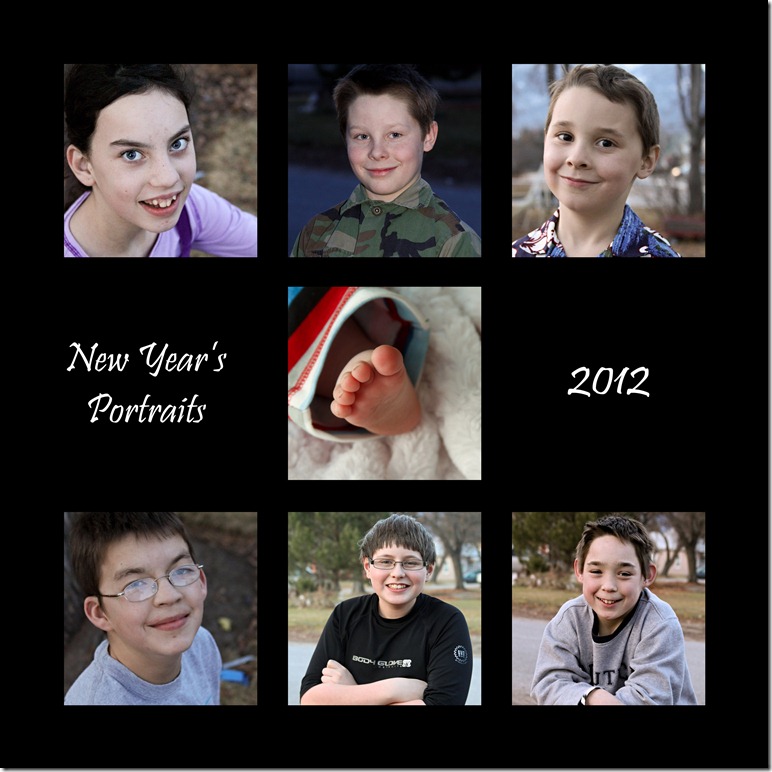 New Years Kid Portraits 2012