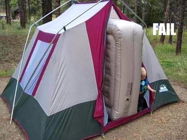 tent fail, helpful hint to better camping, beginner camping