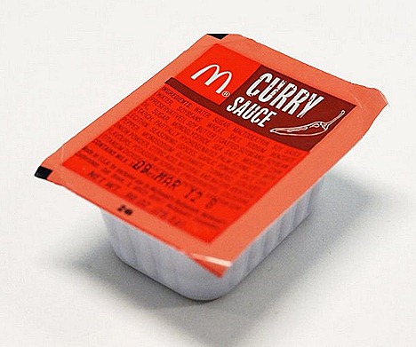 McDonalds curry sauce new packaging