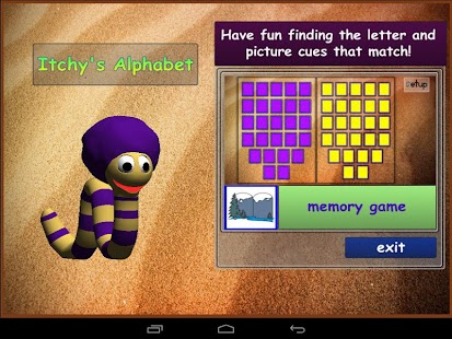 Itchy's Alphabet Memory Game Screenshots 0
