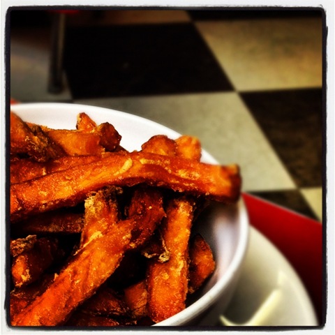 #135 - amber sweet potato wedges at Ed's Easy Diner