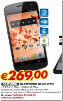 Offerta Auchan Samsung Galaxy Nexus