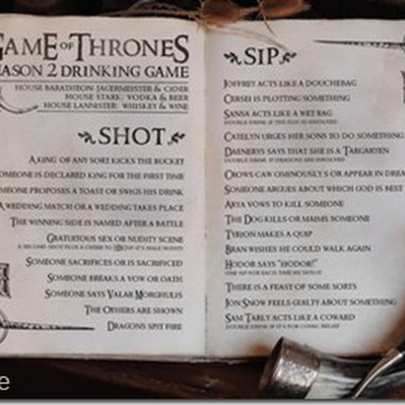 Game Of Thrones Trinkspiel Game Of Thrones Trinkspiel