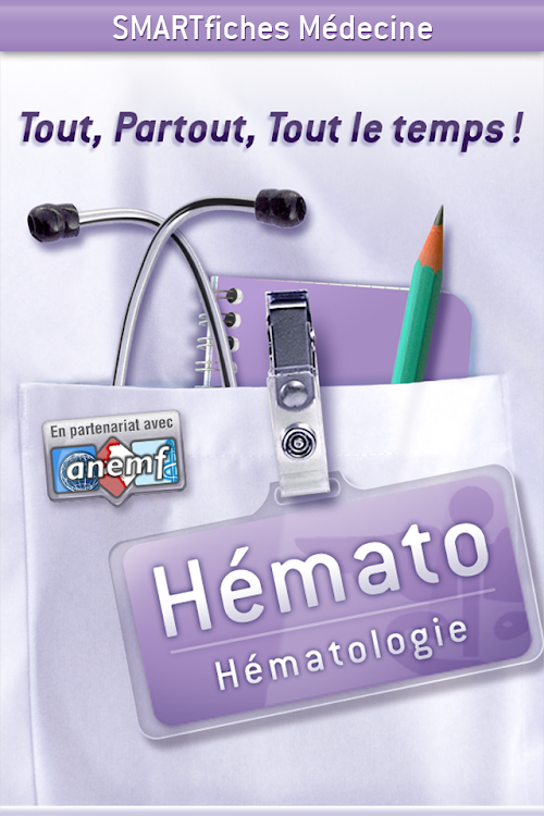 Android application SMARTfiches Hématologie screenshort