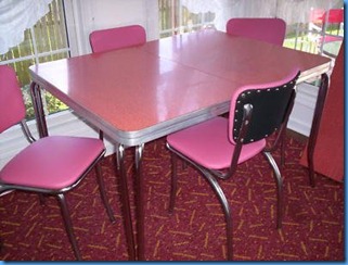 vintage-kitchen-formica-table-4-chairs-pink-flamingo_350466150339