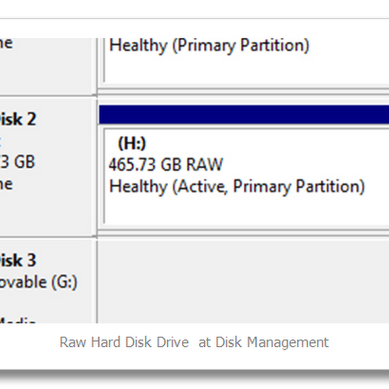 The Hard disk Drive Suddenly Become Raw