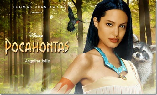 Angelina Jolie como Pocahontas