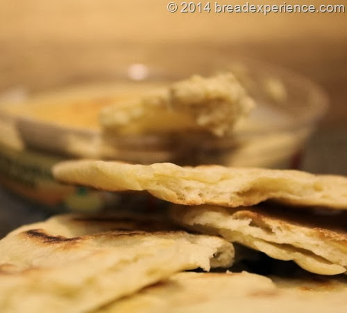 Rgaïf -- Moroccan Flatbread with hummus