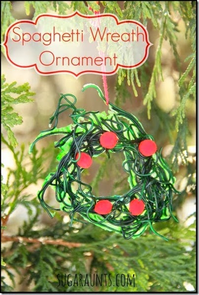 Spaghetti Christmas Ornament Craft for Kids! This is a super fun to make Christmas craft for kids from toddler, preschool, kindergarten and older. Spaghetti Christmas Ornament Craft for Kids! This is a super fun to make Christmas craft for kids from toddler, preschool, kindergarten and older.