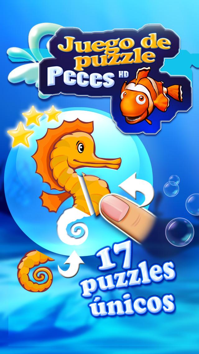 Android application Fish puzzle HD for toddlers screenshort