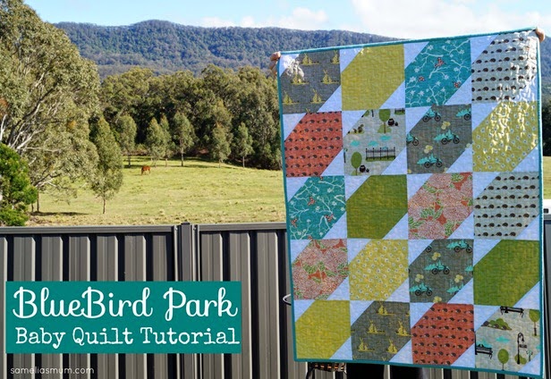 BlueBird Park Baby Quilt Tutorial