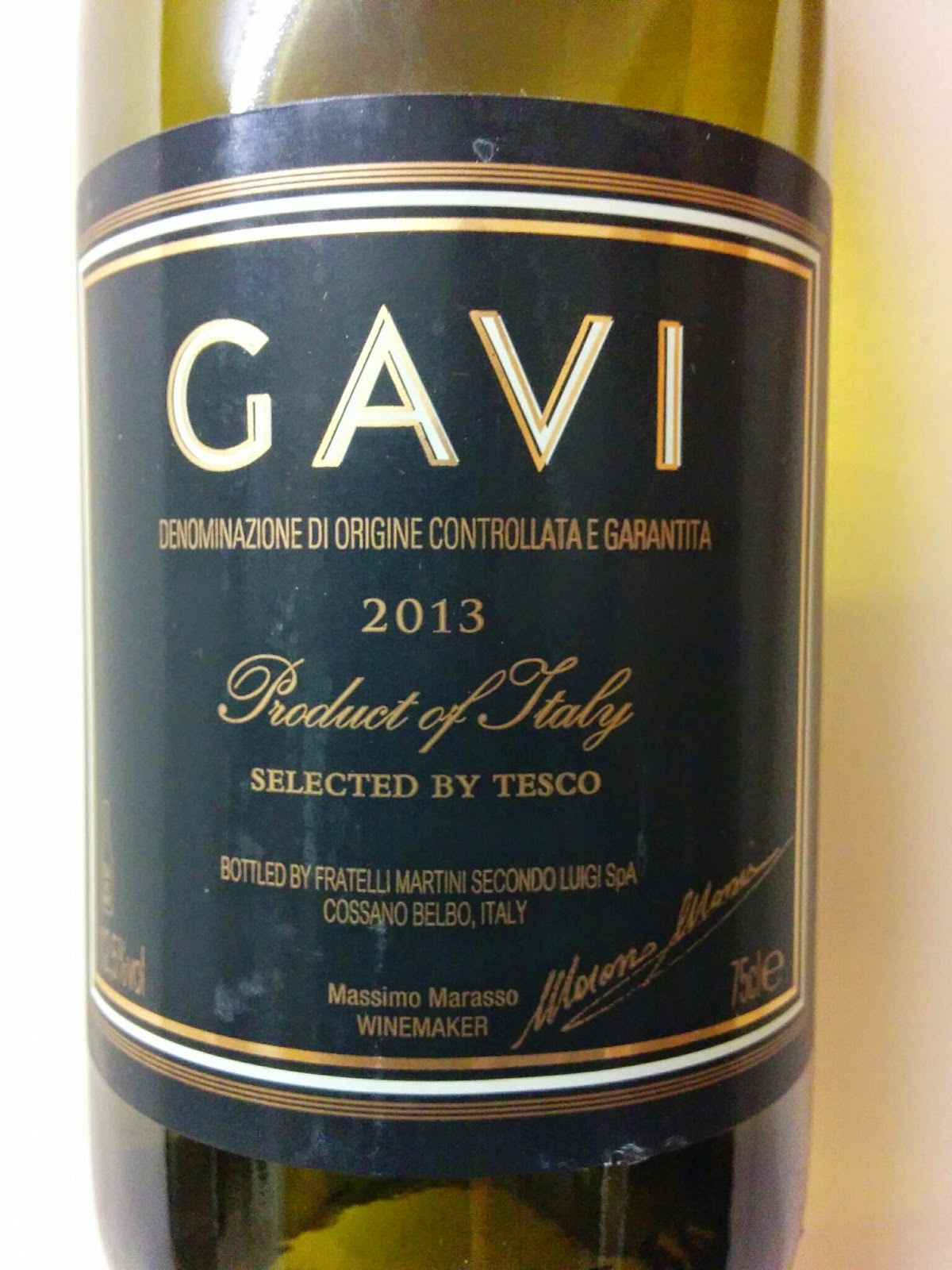 Wine'o'rific cheap supermarket wine reviews Gavi Italy 2013