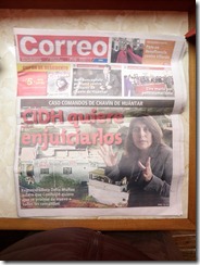 Correo Newspaper front