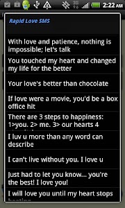 Rapid Love SMS - LITE screenshot 6