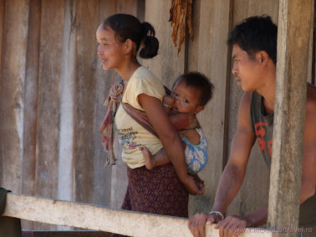 Hmong family in Laos