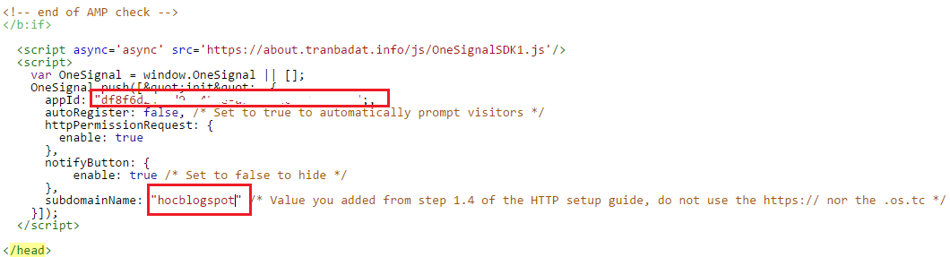 Tạo push notifications cho Blogspot Tao push notifications cho Blogspot