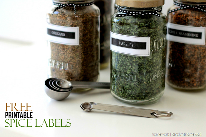 Sauce Jar Upcycle to Spice Jars with Printable Labels - homework (6)