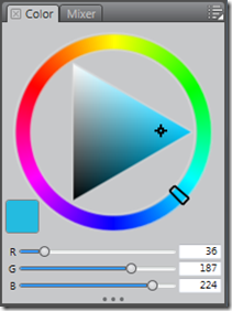 The Corel Painter Lite's Colour/Hue Ring Palette 