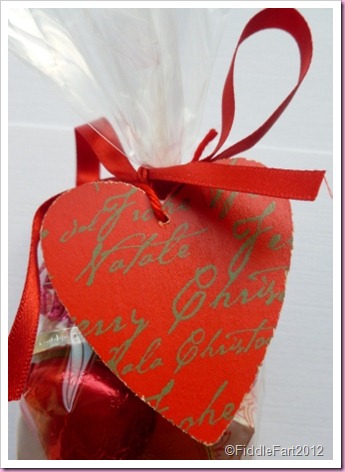 Valentine bag Of Love sweetie favor bag