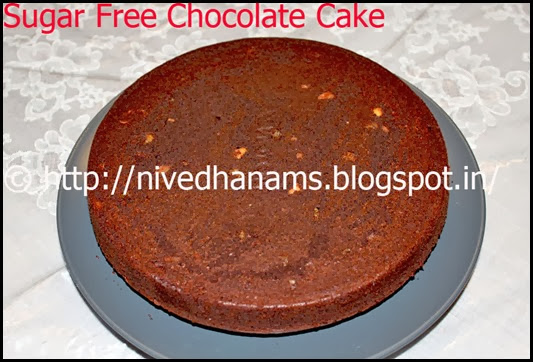 Sugarfree Chocolate Cake - IMG_0095