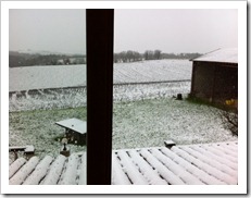 Sneeuw in Pillac