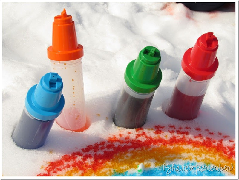 Art Outdoors: Snow Paint Markers » Share & Remember | Celebrating Child ...