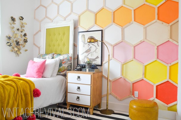 Honeycomb Hexagon Wall @ Vintage Revivals