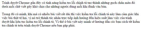 Cách tắt kiểm tra chính tả trên trình duyệt Chrome
