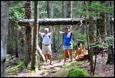 03a - Triad Trail - Bill and Tricia clearing the trail again