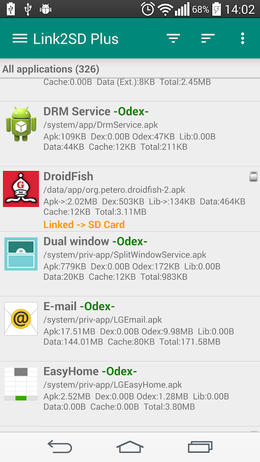    Link2SD- screenshot  