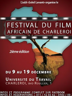Affiche de la deuxième édition du festival du film africain de Charleroi