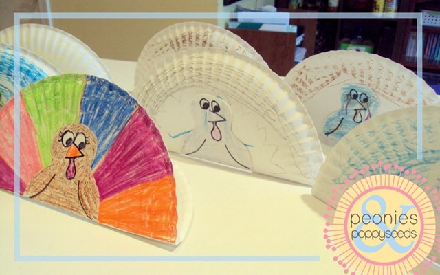 paper plate turkey craft