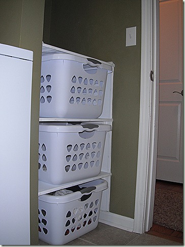 Laundry Basket Shelves
